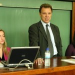 tribina1oktobar07 mr J. Jovičić, prof. dr S. Lilić (moderator), K. Jozić, (Pravni fakultet, Beograd, 1.10.2007)